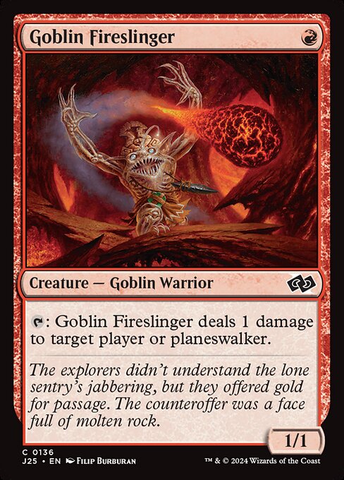 Goblin Fireslinger|Foundations Jumpstart|136