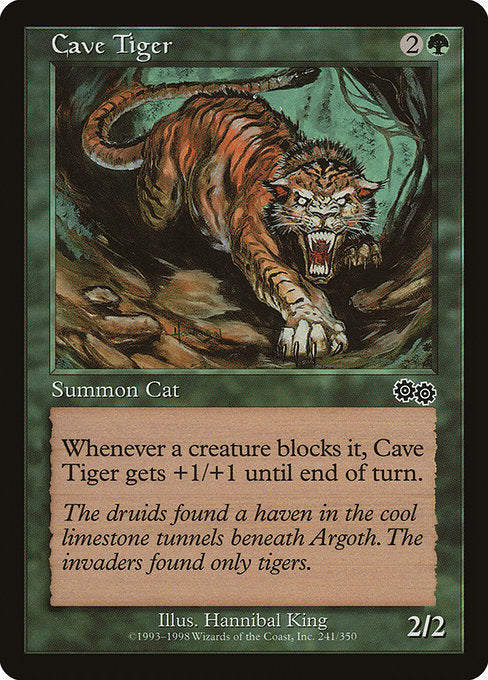 Cave Tiger|Urza's Saga|241