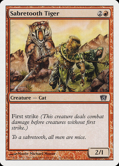 Sabretooth Tiger|Eighth Edition|217