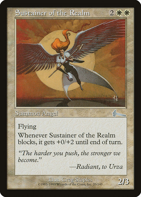 Sustainer of the Realm|Urza's Legacy|23