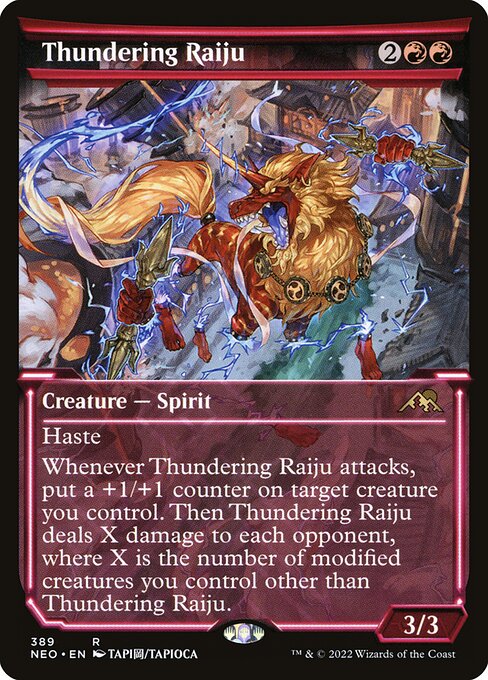 Thundering Raiju|Kamigawa: Neon Dynasty|389