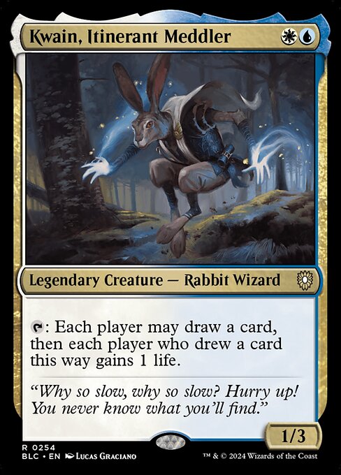 Kwain, Itinerant Meddler|Bloomburrow Commander|254