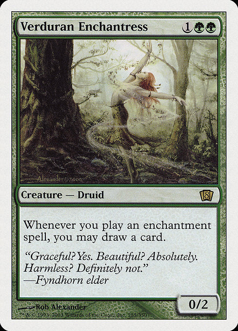 Verduran Enchantress|Eighth Edition|285