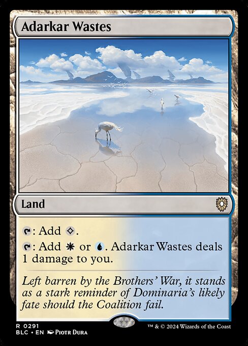 Adarkar Wastes|Bloomburrow Commander|291