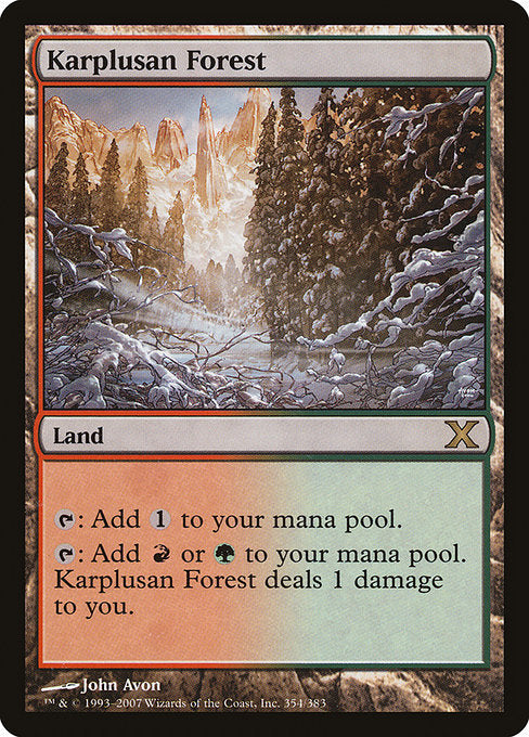 Karplusan Forest|Tenth Edition|354