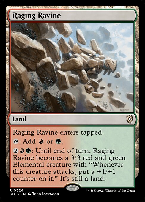 Raging Ravine|Bloomburrow Commander|324