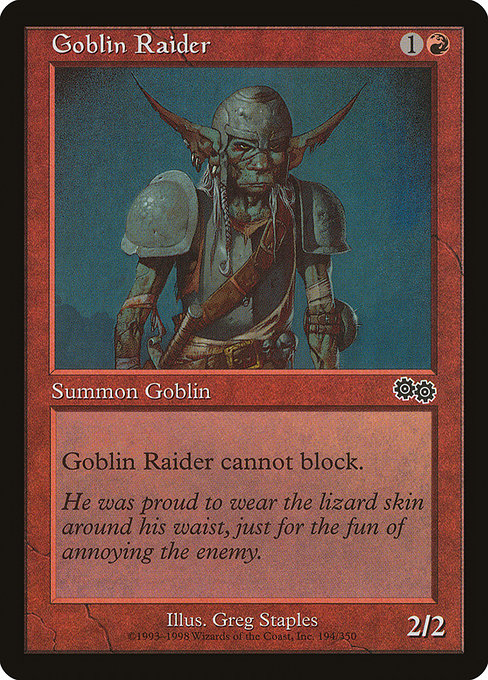 Goblin Raider|Urza's Saga|194