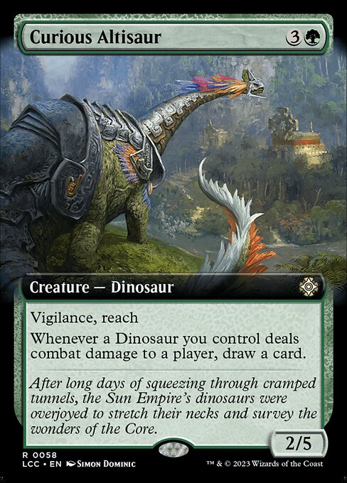 Curious Altisaur|The Lost Caverns of Ixalan Commander|58