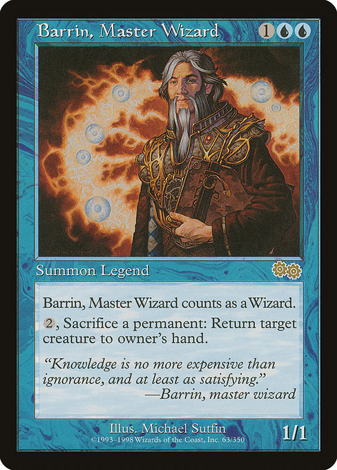 Barrin, Master Wizard|Urza's Saga|63