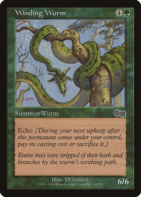 Winding Wurm|Urza's Saga|285