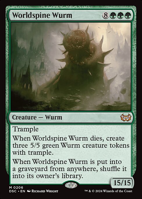 Worldspine Wurm|Duskmourn: House of Horror Commander|206