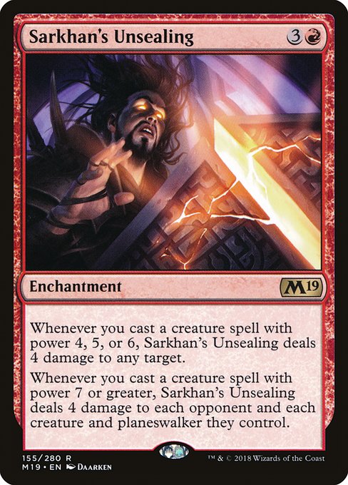 Sarkhan's Unsealing|Core Set 2019|155