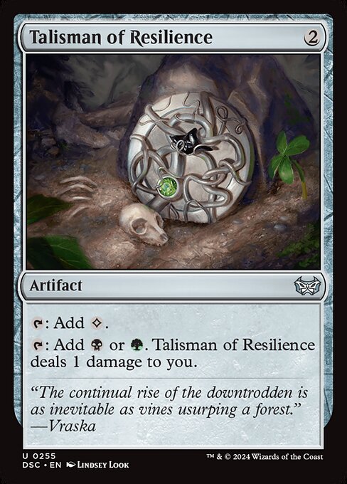 Talisman of Resilience|Duskmourn: House of Horror Commander|255