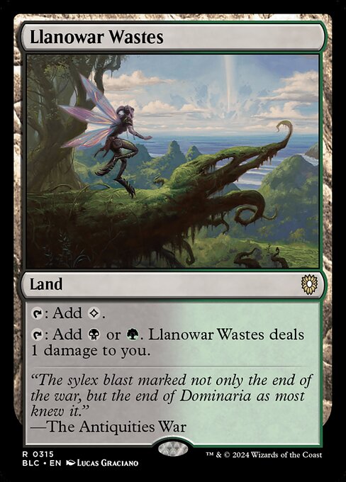 Llanowar Wastes|Bloomburrow Commander|315