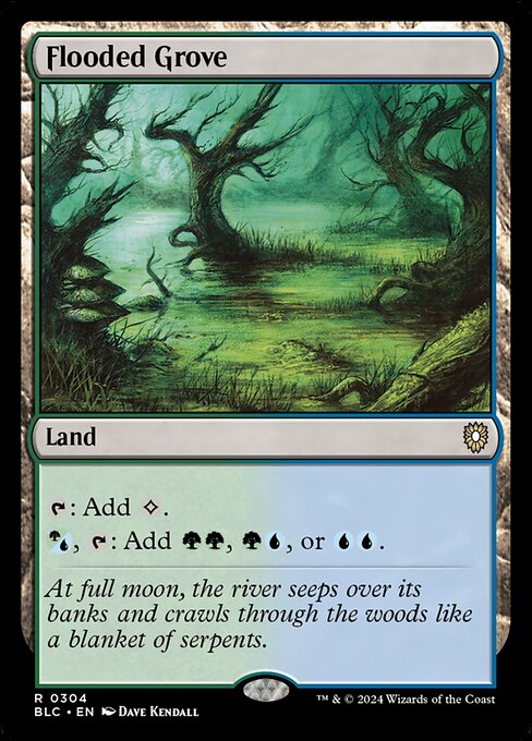 Flooded Grove|Bloomburrow Commander|304