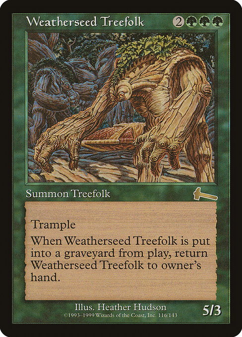 Weatherseed Treefolk|Urza's Legacy|116