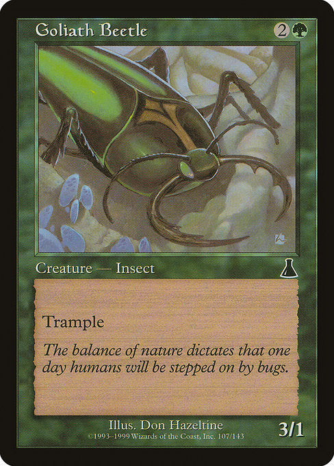 Goliath Beetle|Urza's Destiny|107