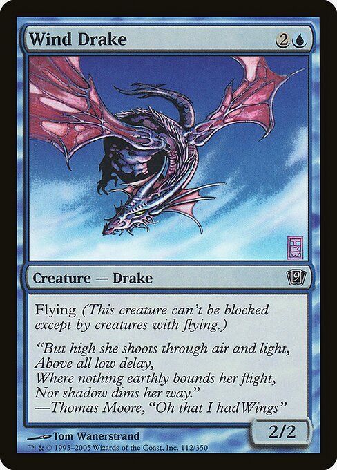 Wind Drake | Ninth Edition | 112★ | Traditional Foil – jenesmtg