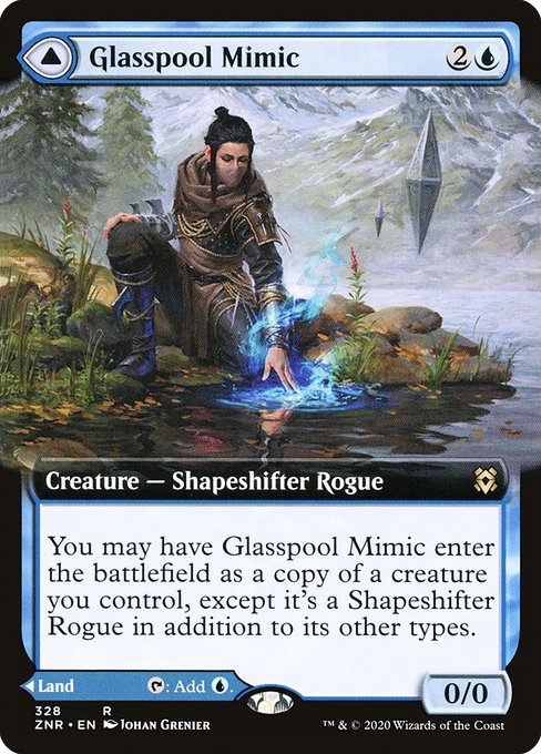 Glasspool Mimic // Glasspool Shore|Zendikar Rising|328