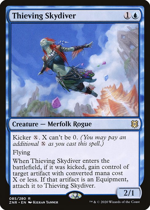 Thieving Skydiver|Zendikar Rising|85