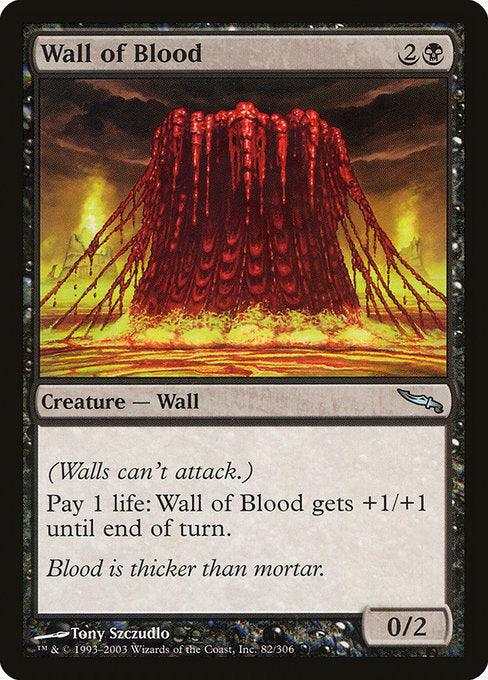 Wall of Blood|Mirrodin|82