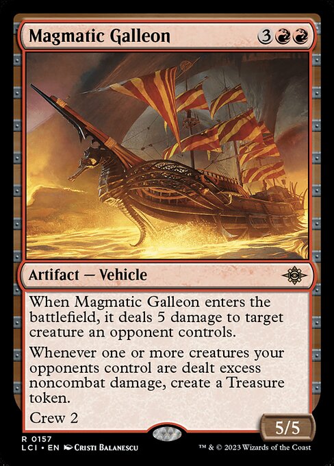 Magmatic Galleon|The Lost Caverns of Ixalan|157